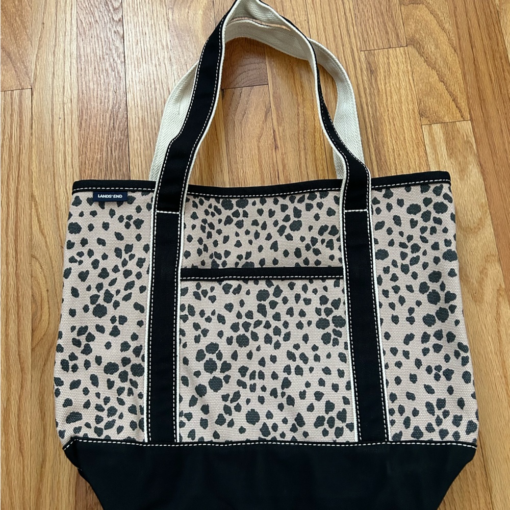Land’s End Medium Leopard Tote